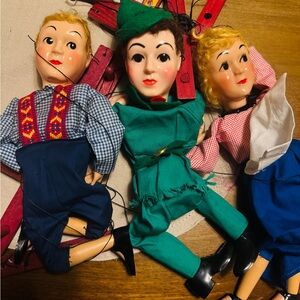 Classic Puppet Trio Set - Green, Blue, Red